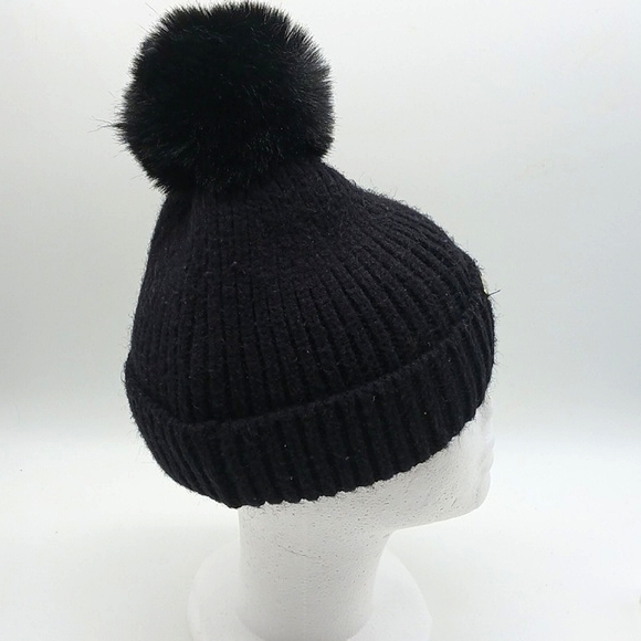 Steve Madden Pom Pom Beanie Hat One Size - Picture 4 of 5